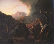 Thomas Cole Landscape with Dead Tree (mk13) oil painting on canvas